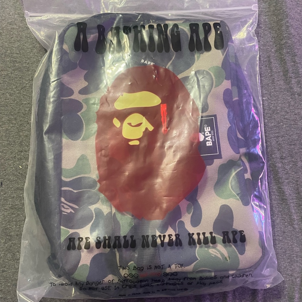 Brand new authentic bathing ape messenger bag